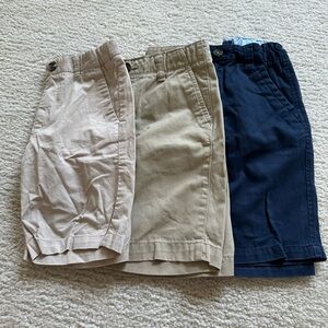 Kids Casual Shorts - Beige, Khaki, and Navy
